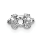 14K White Gold Head, up to 2.75mm Dia., X852 Add-a-Diamond Bracelet